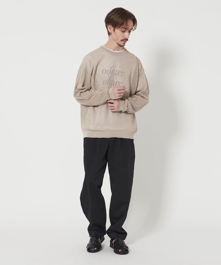 BEAUTY&YOUTH UNITED ARROWS「クランチー グリッド ニット」|ニット・セーター|