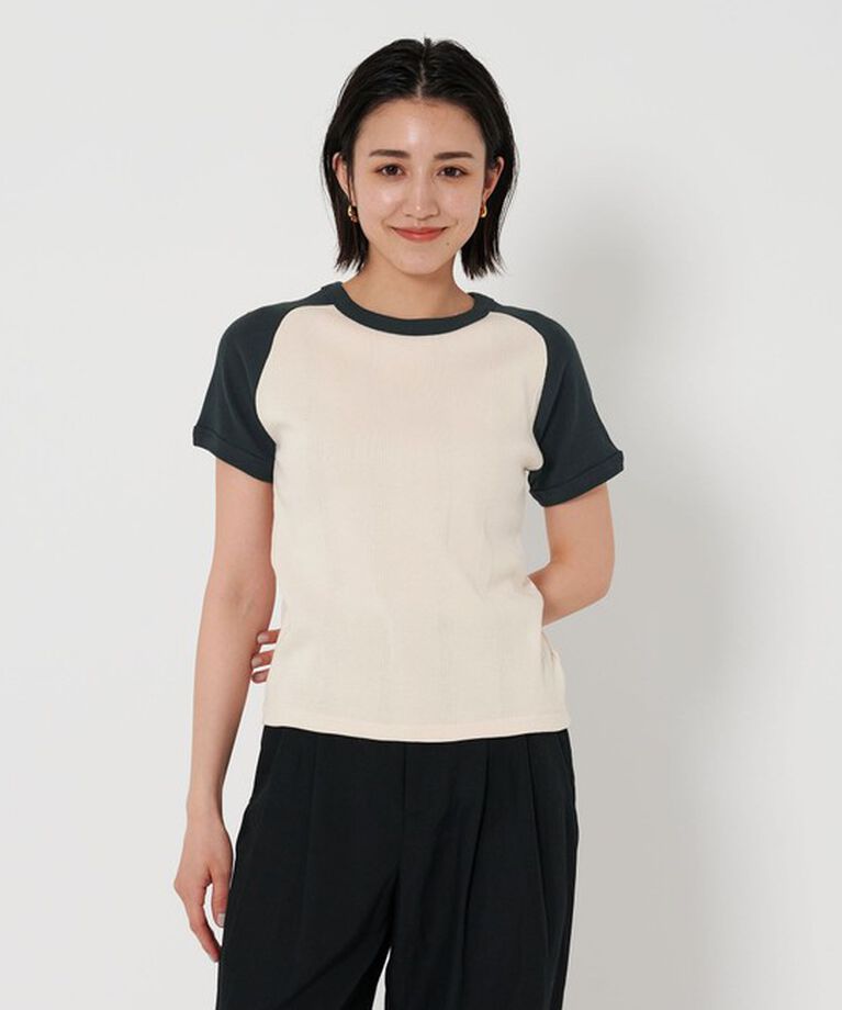 BEAUTY&YOUTH UNITED ARROWS「【別注】＜Robert P. Miller＞リブ ラグラン Tシャツ」|Tシャツ・カットソー|