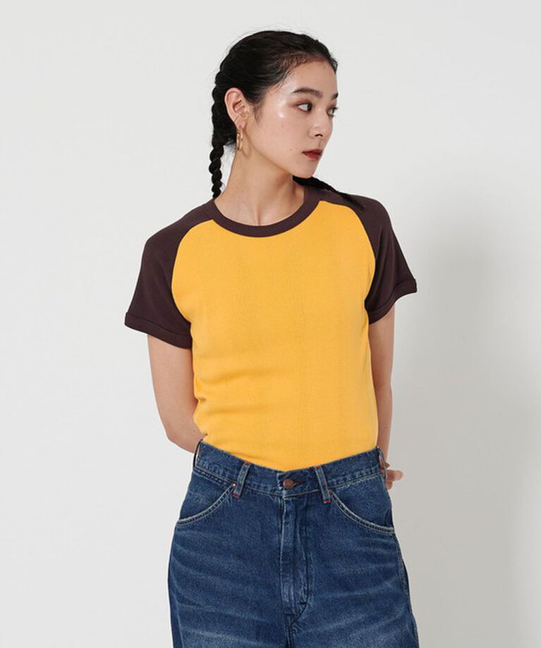 BEAUTY&YOUTH UNITED ARROWS「【別注】＜Robert P. Miller＞リブ ラグラン Tシャツ」|Tシャツ・カットソー|