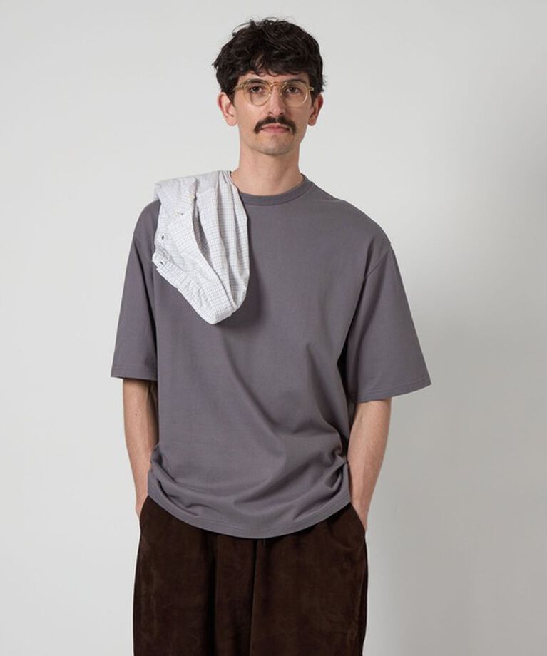 STEVEN ALAN「＜Steven Alan＞ オーガニックコットン ショートスリーブ Tシャツ BOLD」|Tシャツ・カットソー|PURPLE