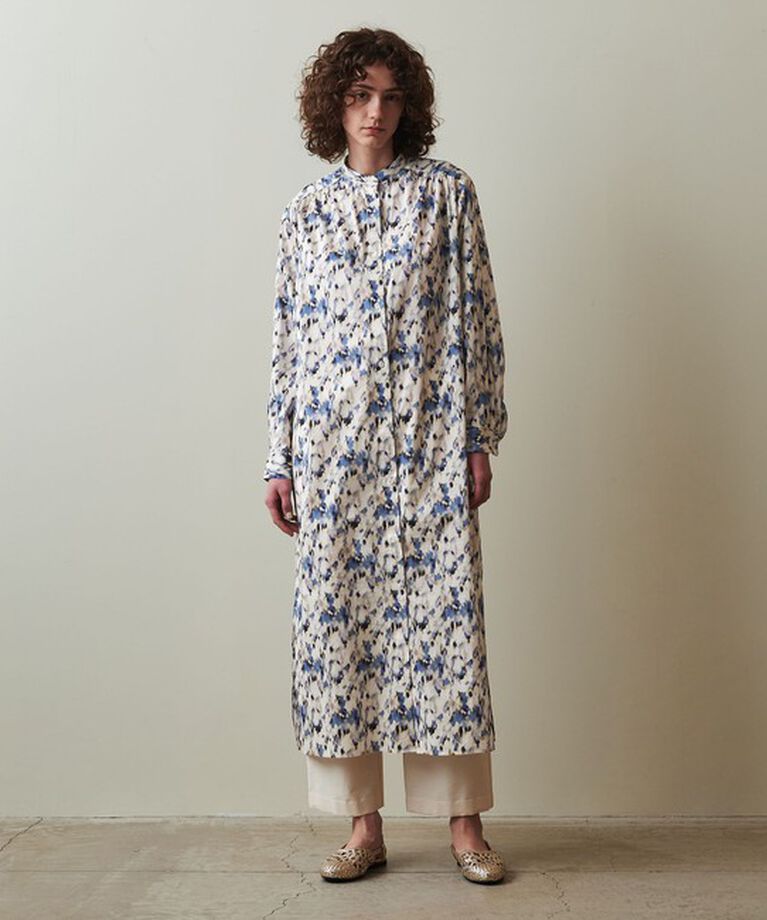 STEVEN ALAN「＜Steven Alan＞プリント ギャザー ワンピース」|ワンピース|