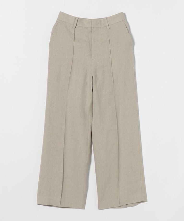 BEAUTY&YOUTH UNITED ARROWS「麻 ワイド ストレートパンツ」|チノ|