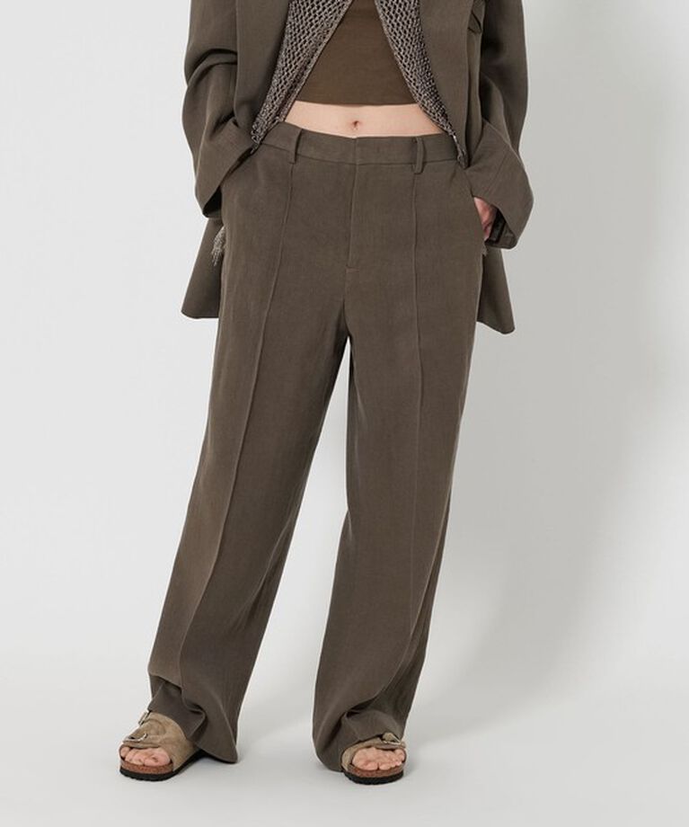 BEAUTY&YOUTH UNITED ARROWS「麻 ワイド ストレートパンツ」|チノ|OLIVE
