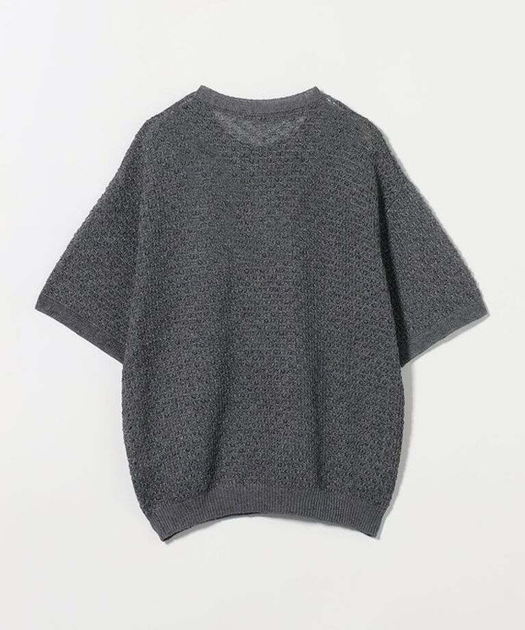 BEAUTY&YOUTH UNITED ARROWS「バスケット クルーネック ショートスリーブ ニット」|ニット・セーター|