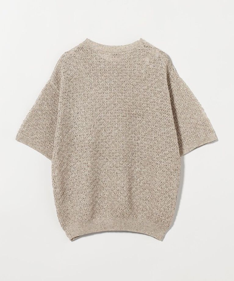 BEAUTY&YOUTH UNITED ARROWS「バスケット クルーネック ショートスリーブ ニット」|ニット・セーター|