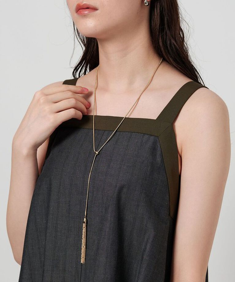 BEAUTY&YOUTH UNITED ARROWS「タッセル スネークチェーン スライダーネックレス」|ネックレス|GOLD