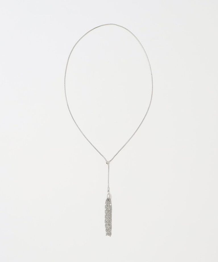 BEAUTY&YOUTH UNITED ARROWS「タッセル スネークチェーン スライダーネックレス」|ネックレス|SILVER