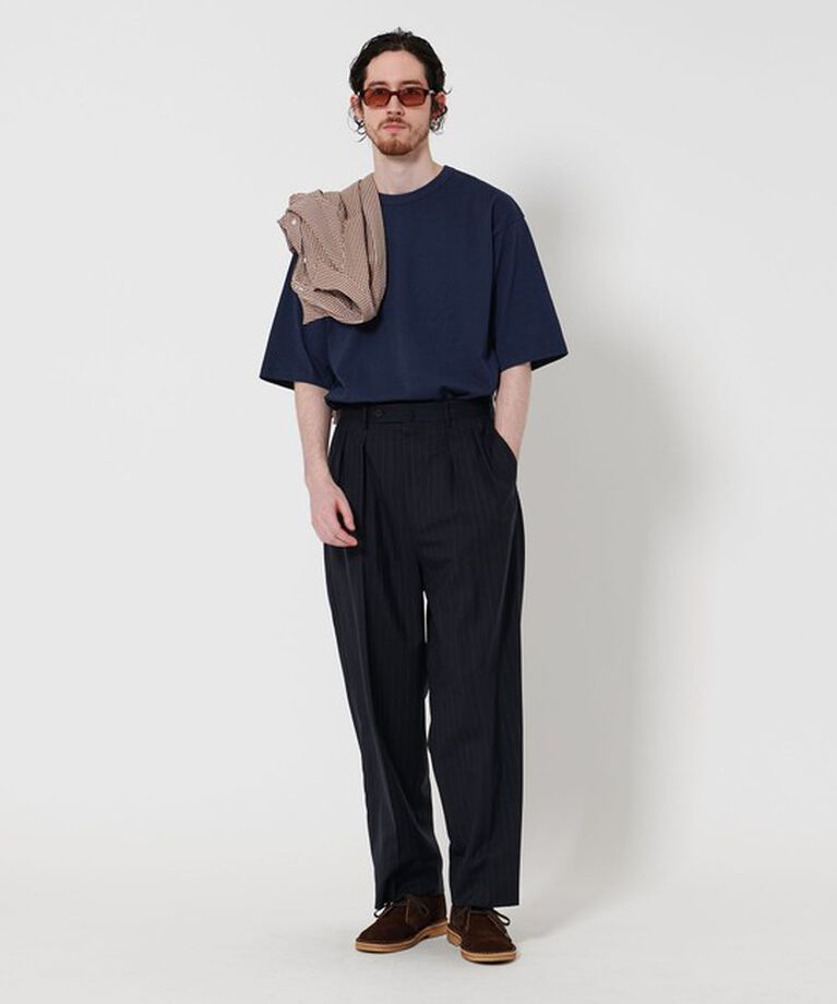 STEVEN ALAN「 ＜Steven Alan＞ コットン ネップ クルーネック Tシャツ NARROW」|Tシャツ・カットソー|