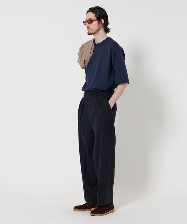 STEVEN ALAN「 ＜Steven Alan＞ コットン ネップ クルーネック Tシャツ NARROW」|Tシャツ・カットソー|