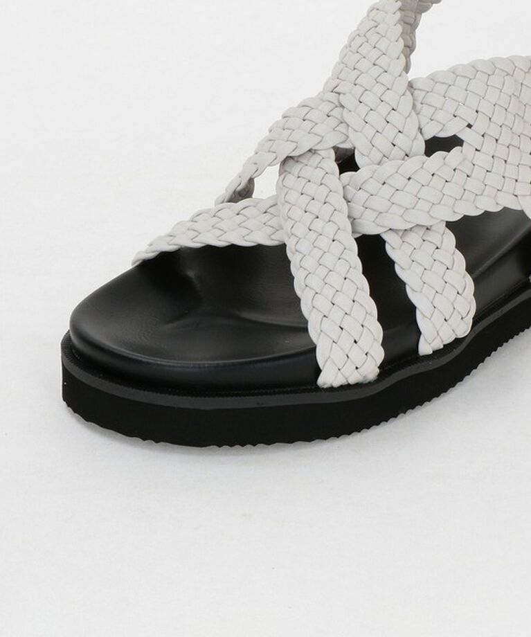BEAUTY&YOUTH UNITED ARROWS「レザーライクメッシュ クロスサンダル」|サンダル|