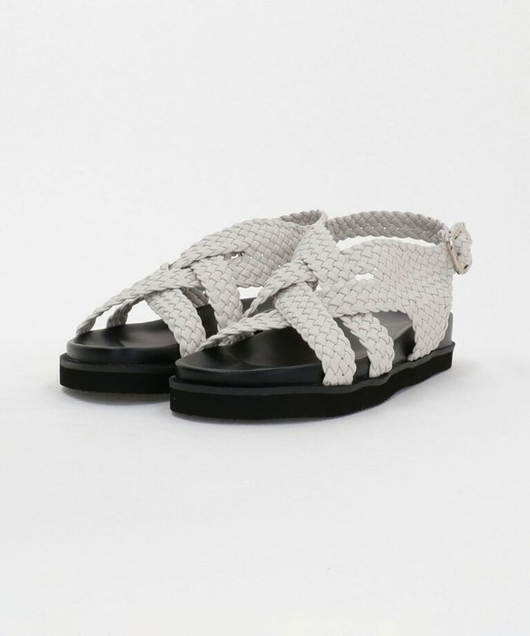 BEAUTY&YOUTH UNITED ARROWS「レザーライクメッシュ クロスサンダル」|サンダル|