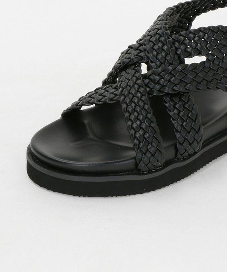BEAUTY&YOUTH UNITED ARROWS「レザーライクメッシュ クロスサンダル」|サンダル|