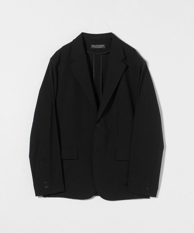 BEAUTY&YOUTH UNITED ARROWS「ミクスチャーナイロン コンフォート ジャケット ‐ヨコストレッチ・撥水機能・セットアップ対応‐」|テーラードジャケット|
