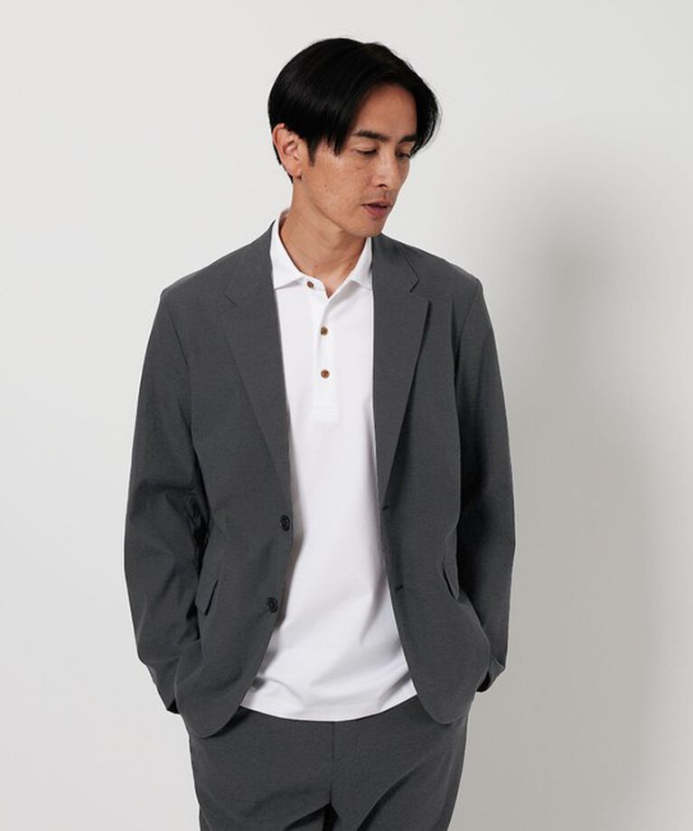 BEAUTY&YOUTH UNITED ARROWS「ミクスチャーナイロン コンフォート ジャケット ‐ヨコストレッチ・撥水機能・セットアップ対応‐」|テーラードジャケット|