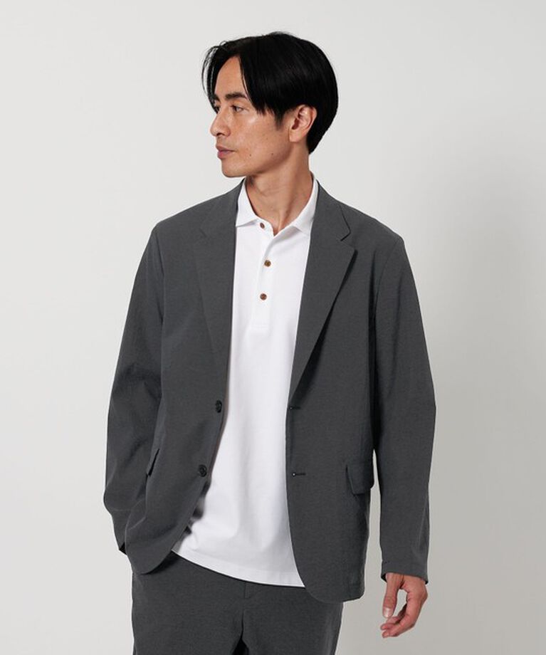 BEAUTY&YOUTH UNITED ARROWS「ミクスチャーナイロン コンフォート ジャケット ‐ヨコストレッチ・撥水機能・セットアップ対応‐」|テーラードジャケット|