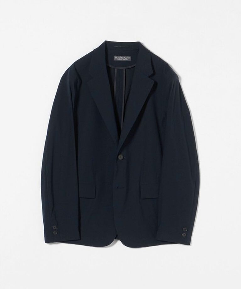 BEAUTY&YOUTH UNITED ARROWS「ミクスチャーナイロン コンフォート ジャケット ‐ヨコストレッチ・撥水機能・セットアップ対応‐」|テーラードジャケット|