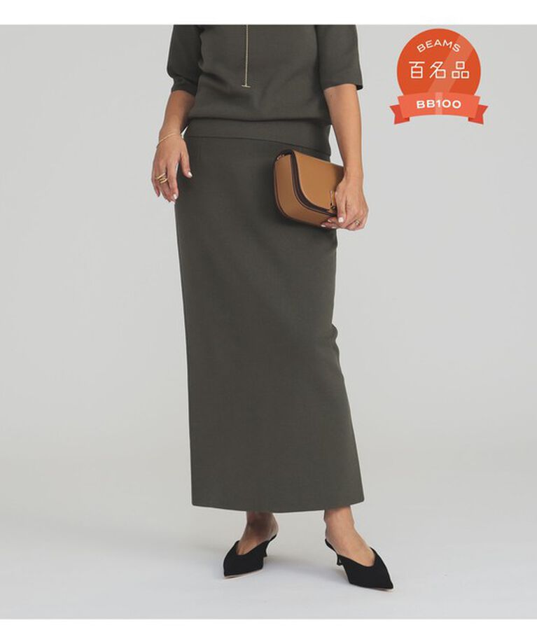 Demi-Luxe BEAMS 「シンプル タイト ニットスカート .M.」|スカート|OLIVE