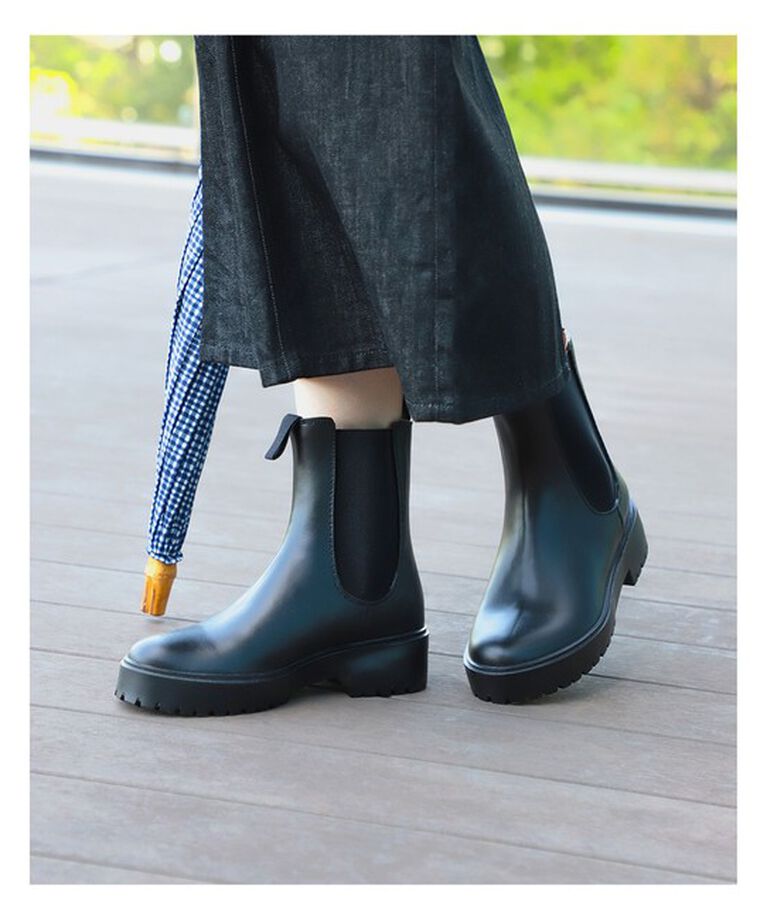 Demi-Luxe BEAMS 「TRADITIONAL WEATHERWEAR / MID サイドゴア レインブーツ 」|スニーカー|BLACK/BLK
