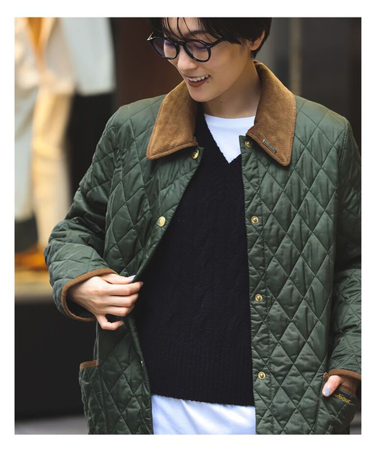 Demi-Luxe BEAMS 「Barbour / LIDDESDALE キルティング ジャケット」|ダッフルコート|
