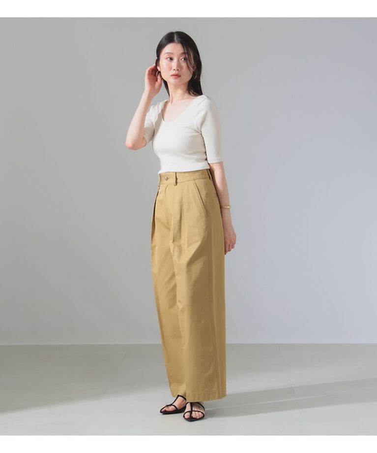 Demi-Luxe BEAMS 「丸胴 テレコ Tシャツ」|Tシャツ・カットソー|