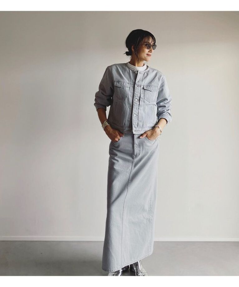 Demi-Luxe BEAMS 「エディター坪田あさみ × woadblue × Demi-Luxe BEAMS / 別注 サイドスリット スカート」|スカート|