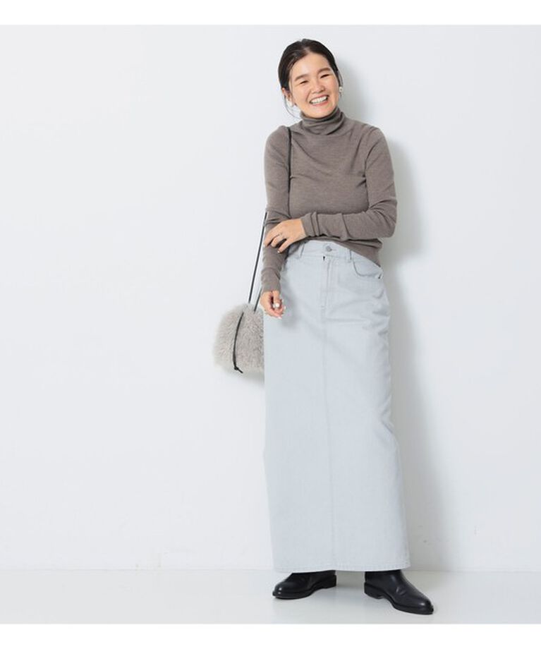 Demi-Luxe BEAMS 「エディター坪田あさみ × woadblue × Demi-Luxe BEAMS / 別注 サイドスリット スカート」|スカート|