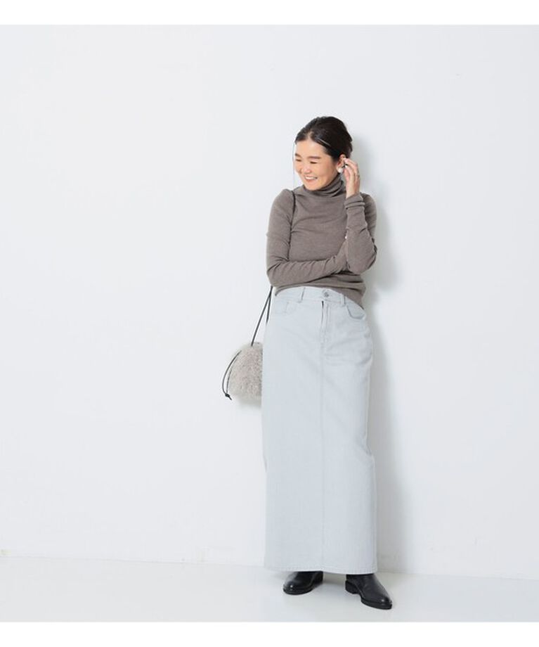 Demi-Luxe BEAMS 「エディター坪田あさみ × woadblue × Demi-Luxe BEAMS / 別注 サイドスリット スカート」|スカート|