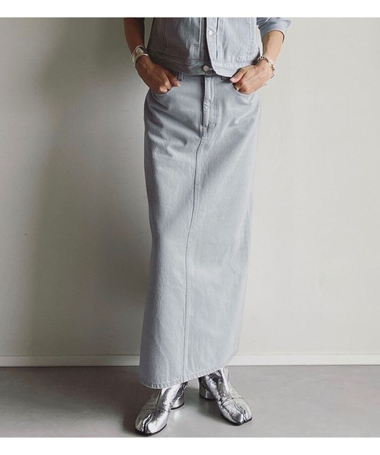 Demi-Luxe BEAMS 「エディター坪田あさみ × woadblue × Demi-Luxe BEAMS / 別注 サイドスリット スカート」|スカート|