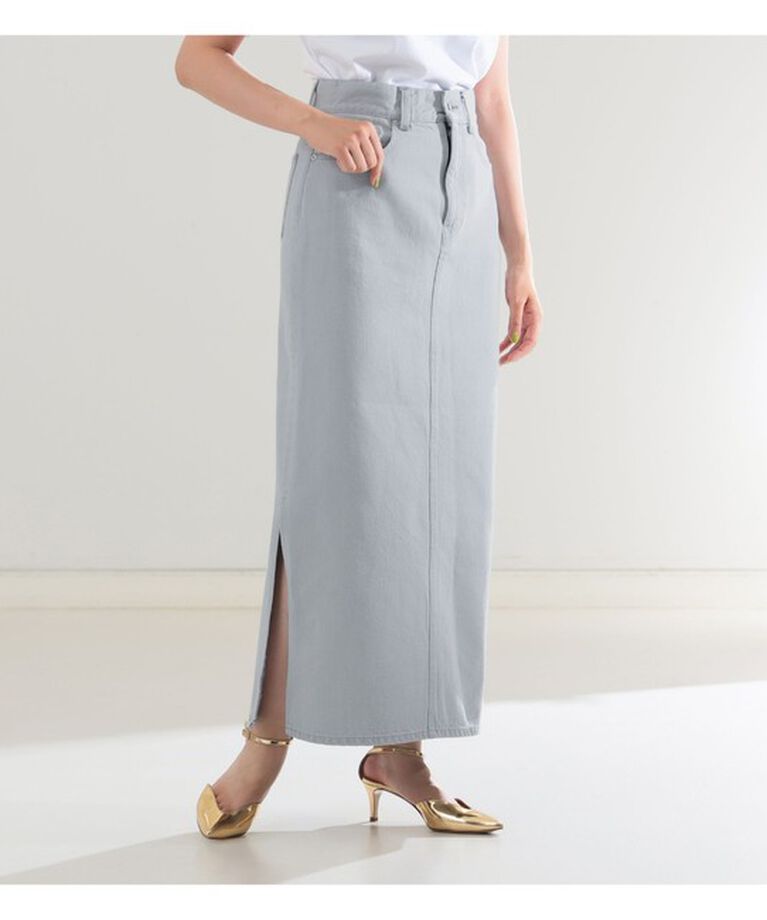Demi-Luxe BEAMS 「エディター坪田あさみ × woadblue × Demi-Luxe BEAMS / 別注 サイドスリット スカート」|スカート|