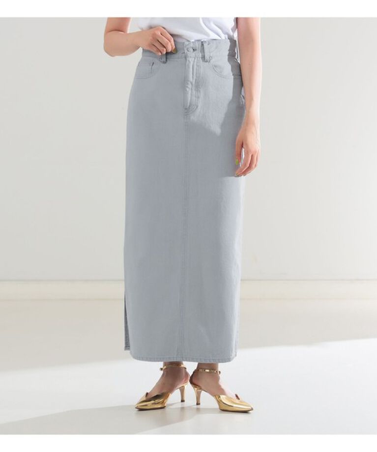 Demi-Luxe BEAMS 「エディター坪田あさみ × woadblue × Demi-Luxe BEAMS / 別注 サイドスリット スカート」|スカート|