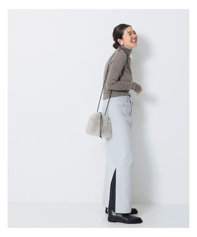 Demi-Luxe BEAMS 「エディター坪田あさみ × woadblue × Demi-Luxe BEAMS / 別注 サイドスリット スカート」|スカート|