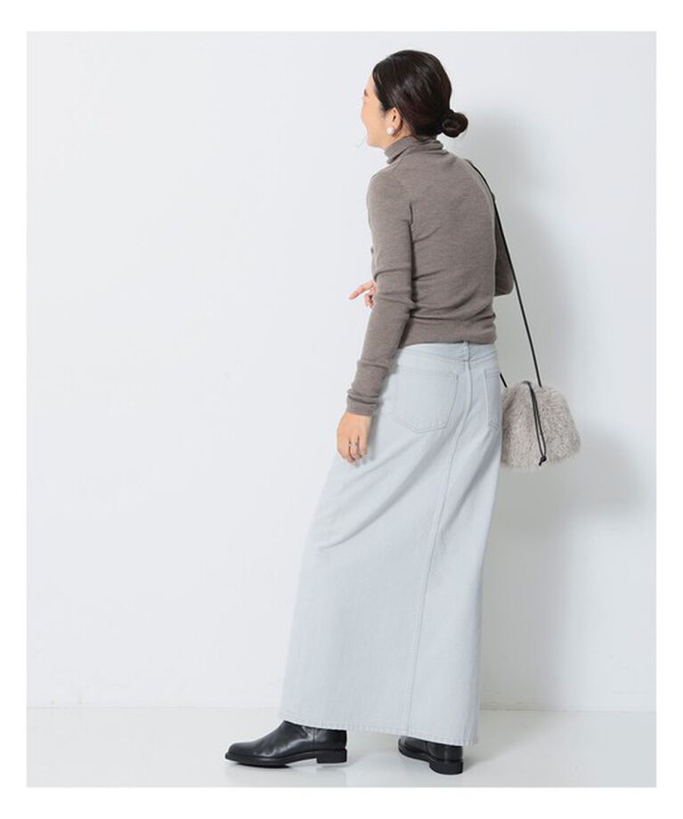 Demi-Luxe BEAMS 「エディター坪田あさみ × woadblue × Demi-Luxe BEAMS / 別注 サイドスリット スカート」|スカート|