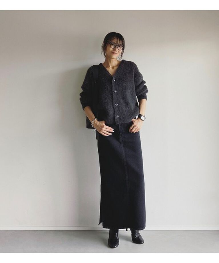 Demi-Luxe BEAMS 「エディター坪田あさみ × woadblue × Demi-Luxe BEAMS / 別注 サイドスリット スカート」|スカート|