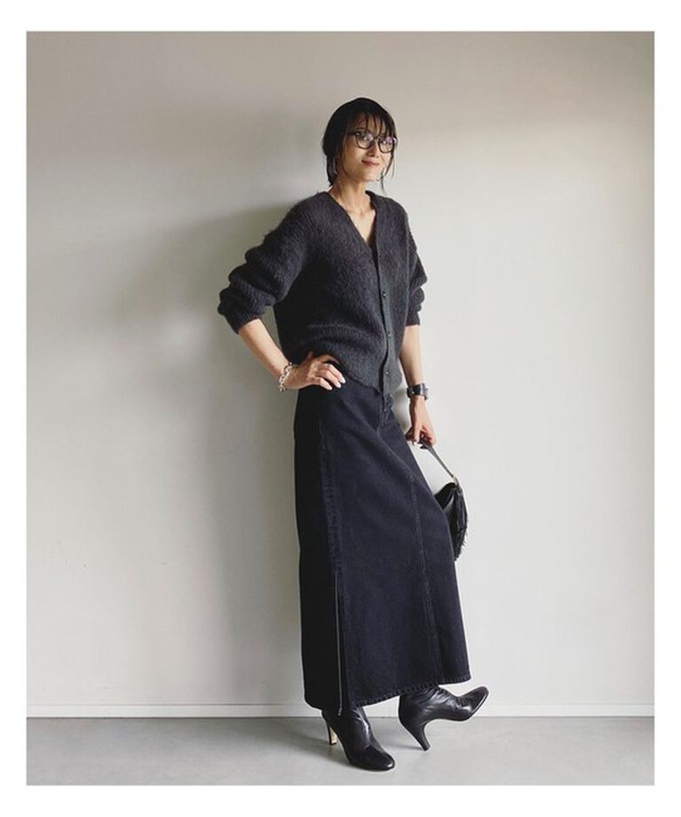 Demi-Luxe BEAMS 「エディター坪田あさみ × woadblue × Demi-Luxe BEAMS / 別注 サイドスリット スカート」|スカート|