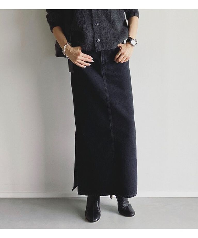 Demi-Luxe BEAMS 「エディター坪田あさみ × woadblue × Demi-Luxe BEAMS / 別注 サイドスリット スカート」|スカート|