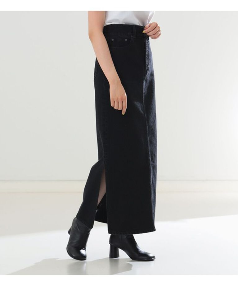 Demi-Luxe BEAMS 「エディター坪田あさみ × woadblue × Demi-Luxe BEAMS / 別注 サイドスリット スカート」|スカート|