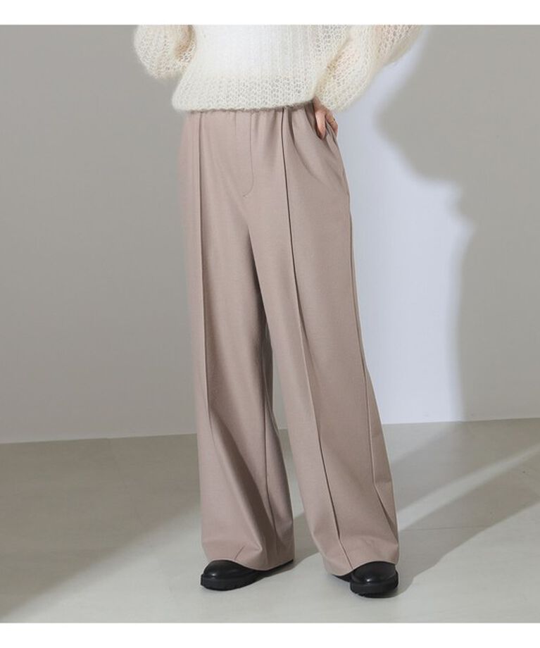 Demi-Luxe BEAMS 「ウール ライク イージーパンツ」|チノ|BEIGE