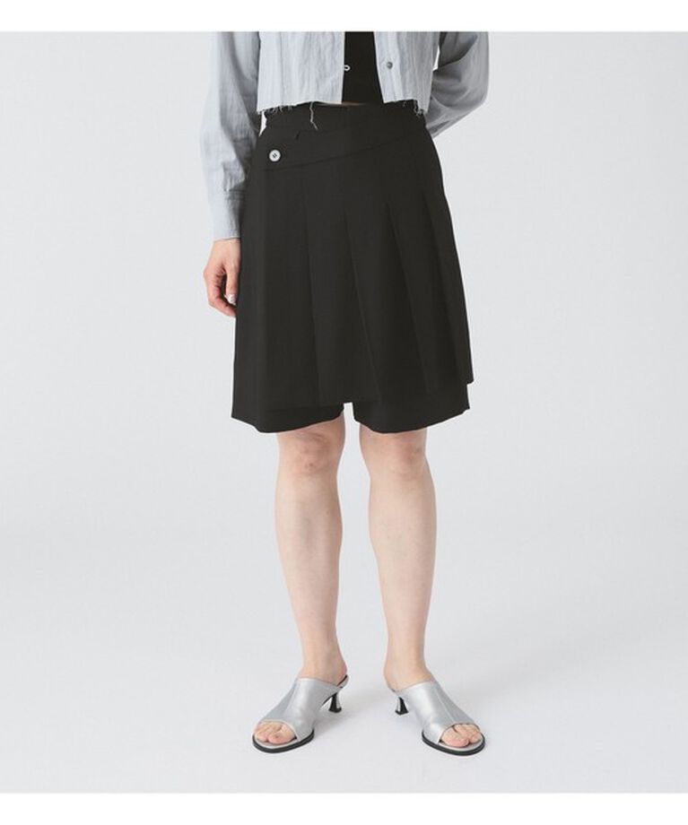 Ray BEAMS 「RBS / プリーツラップ ショートパンツ」|その他|BLACK