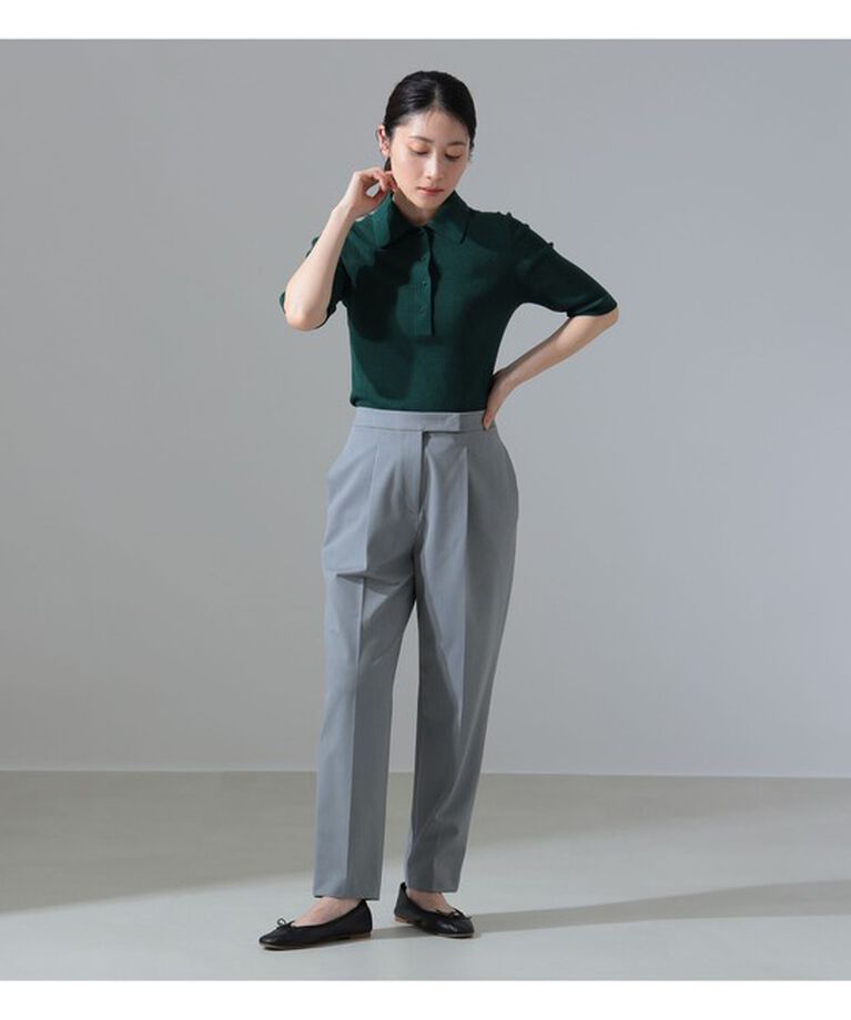 Demi-Luxe BEAMS 「テトロンレーヨン 2WAYストレッチ タックパンツ」|チノ|