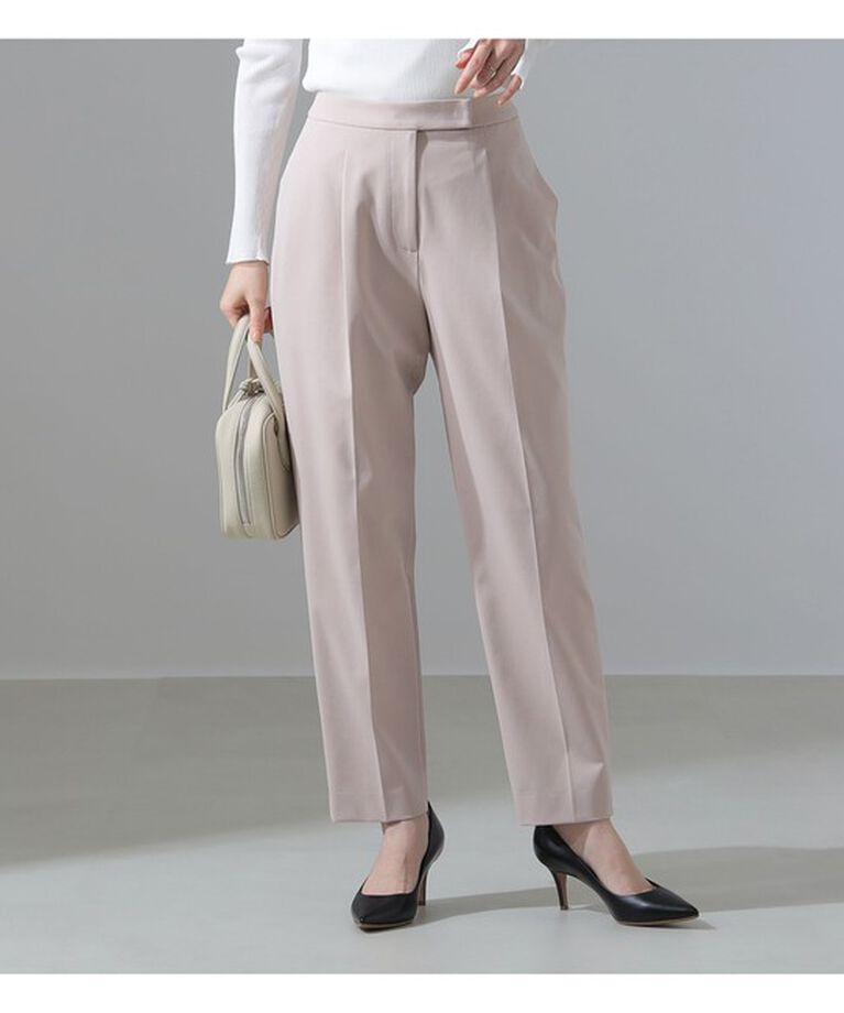 Demi-Luxe BEAMS 「テトロンレーヨン 2WAYストレッチ タックパンツ」|チノ|PINK