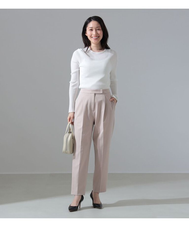 Demi-Luxe BEAMS 「テトロンレーヨン 2WAYストレッチ タックパンツ」|チノ|