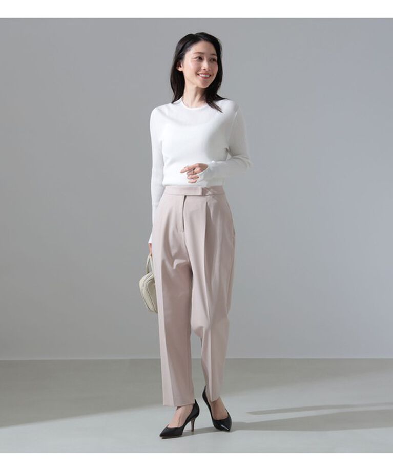 Demi-Luxe BEAMS 「テトロンレーヨン 2WAYストレッチ タックパンツ」|チノ|