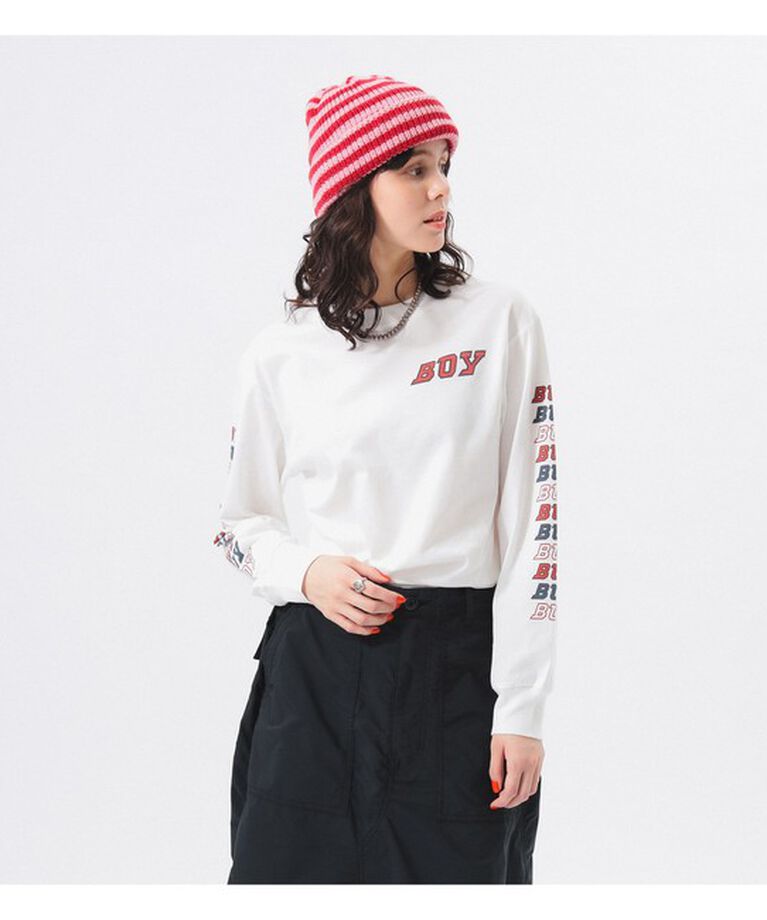 BEAMSBOY「ボーイ ロゴ ロング スリーブ」|Tシャツ・カットソー|
