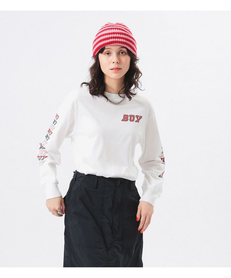 BEAMSBOY「ボーイ ロゴ ロング スリーブ」|Tシャツ・カットソー|