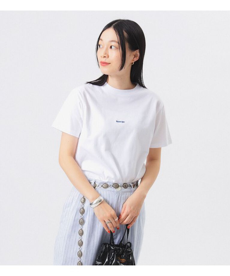 BEAMSBOY「ボーイ エンブロイダリー クルー ショートスリーブ Tシャツ」|Tシャツ・カットソー|