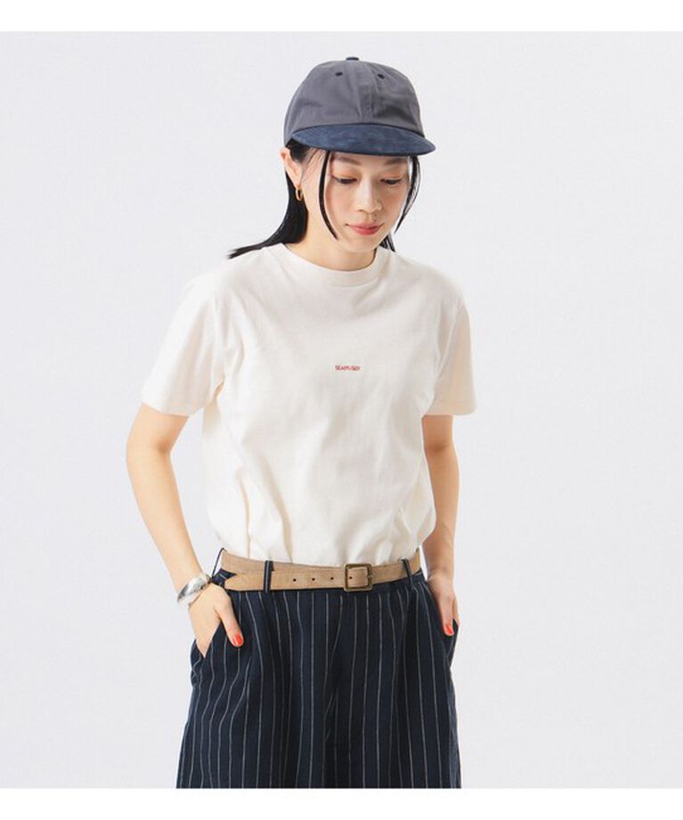BEAMSBOY「ボーイ エンブロイダリー クルー ショートスリーブ Tシャツ」|Tシャツ・カットソー|IVORY