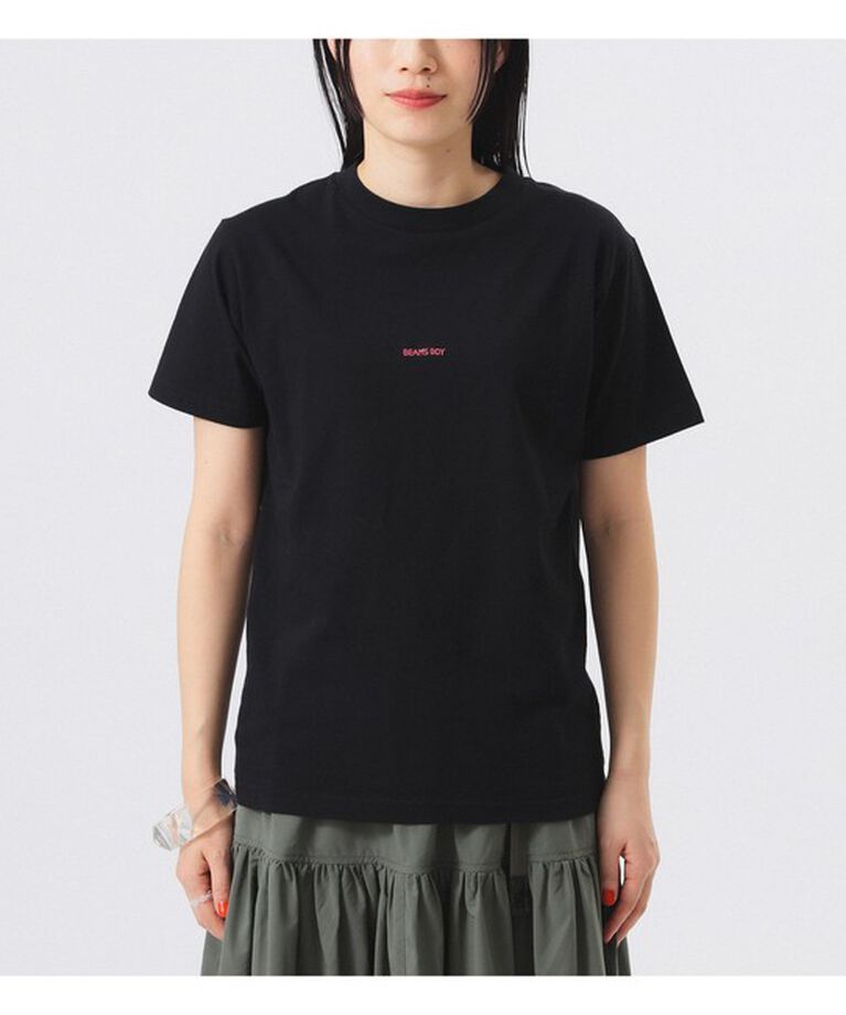 BEAMSBOY「ボーイ エンブロイダリー クルー ショートスリーブ Tシャツ」|Tシャツ・カットソー|