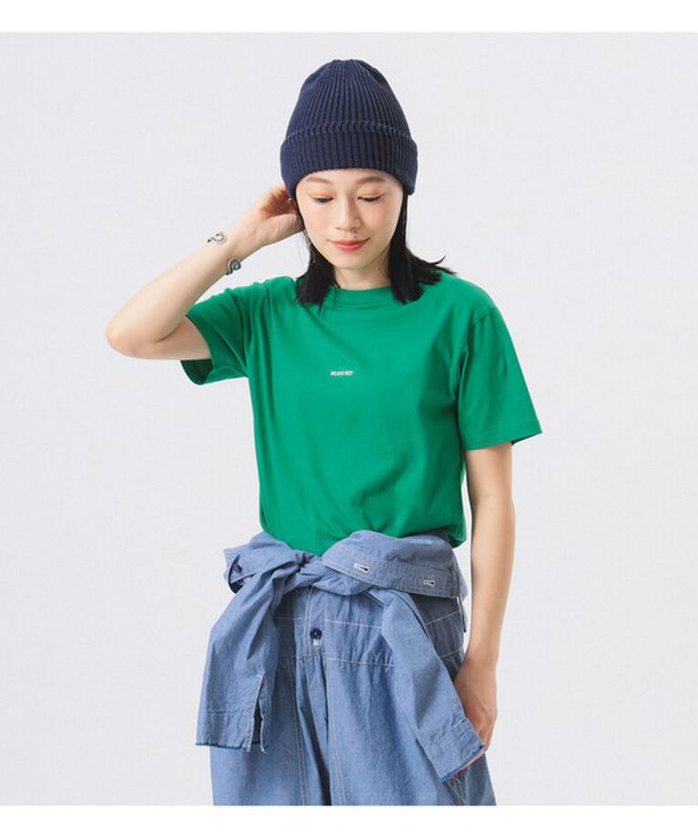 BEAMSBOY「ボーイ エンブロイダリー クルー ショートスリーブ Tシャツ」|Tシャツ・カットソー|GREEN
