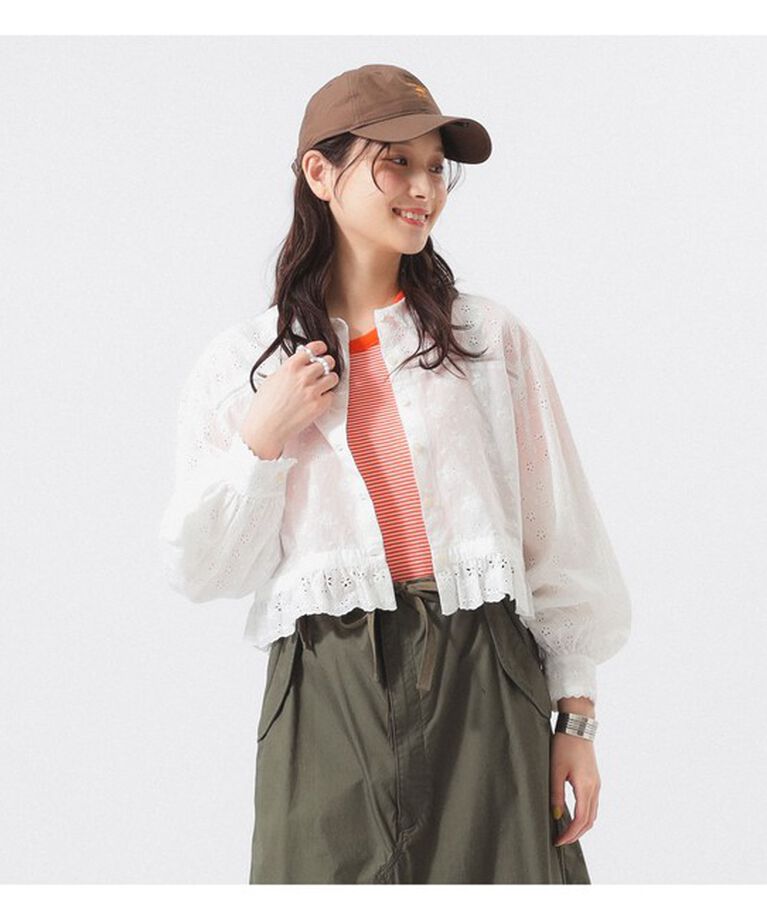 BEAMSBOY「カットワーク ショート シャツ」|シャツ・ブラウス|OFF_WHT
