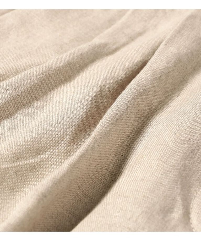 Demi-Luxe BEAMS 「リネン タブ付き ワイドパンツ」|チノ|